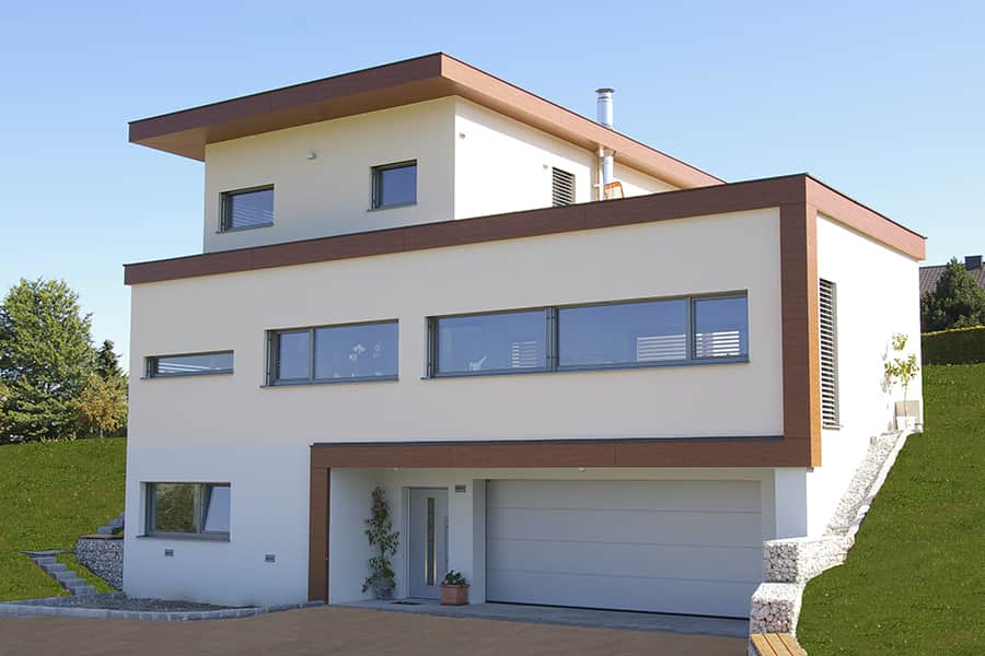 Modernes Haus in Hanglage Doppelgarage Priewasser Baugesellschaft PRI23